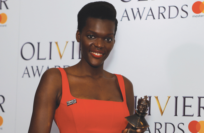 Sheila Atim at the Olivier Awards in 2018. Photo: Pamela Raith