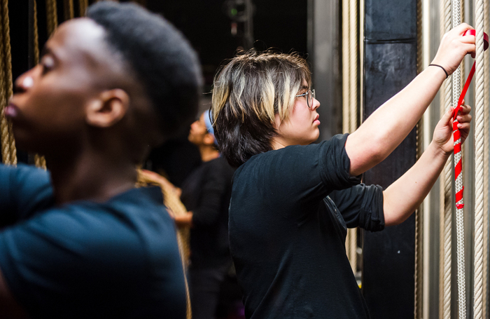 Backstage workers. Photo: Alex Brenner/Tiata Fahodzi