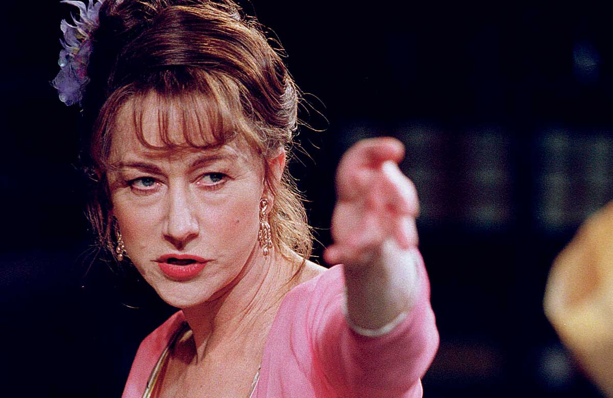 Helen Mirren in Orpheus Descending, which opened at the Donmar Warehouse on June 27, 2000