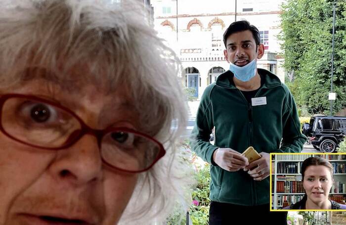 Miriam Margolyes, Amit Shah and Louise Coulthard in Watching Rosie