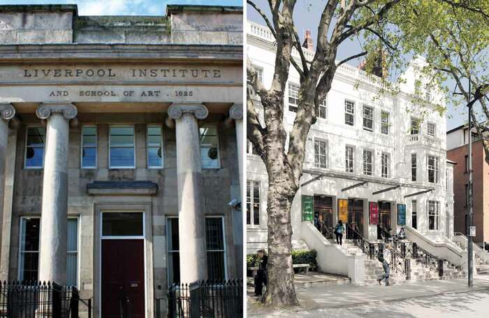 Liverpool Institute for the Performing Arts and the Royal Central School of Speech and Drama are among the institutions surveyed