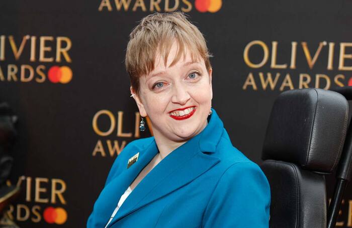 Theatremaker Athena Stevens at the Olivier Awards in 2019. Photo: Pamela Raith