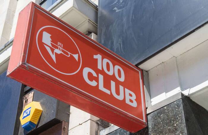 London's 100 Club. Photo: Shutterstock