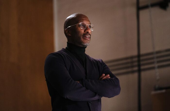 Clint Dyer in rehearsal for Death of England. Photo: Helen Murray