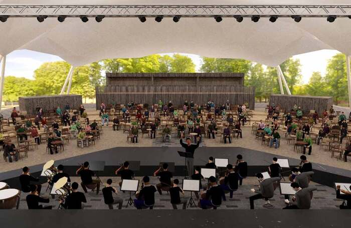 Artist's impression of Opera Holland Park's new performance space