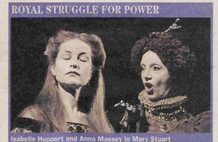 Clipping from the March 28, 1996 edition of The Stage