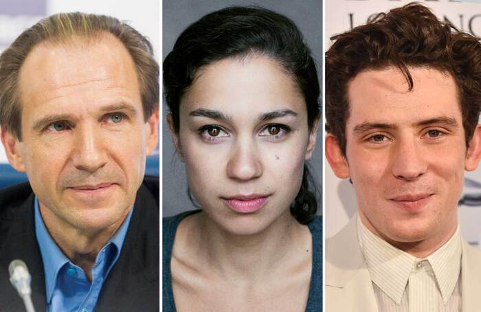 Ralph Fiennes, Danusia Samal and Josh O’Conno. Photos (Ralph Fiennes and Josh O'Connor: Shutterstock