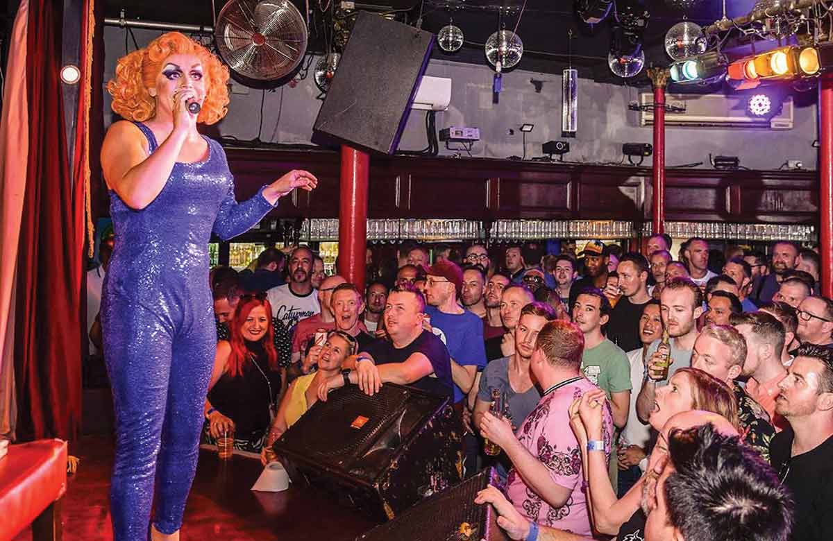 Drag queen Mary Mac at the Royal Vauxhall Tavern in February 2020. Photo: Chris Jepson