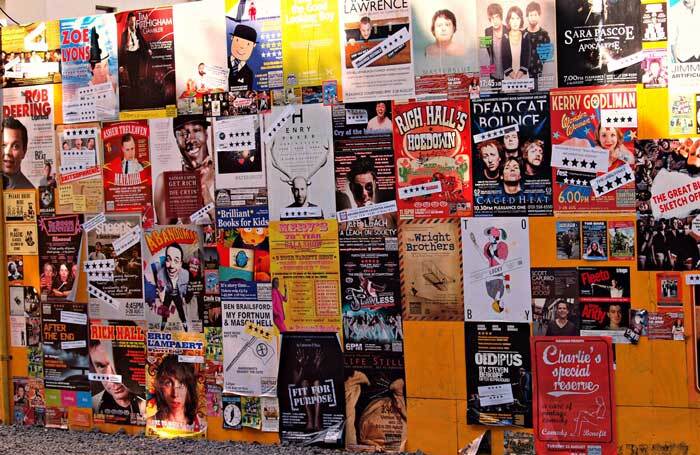 Edinburgh Fringe posters in 2011: standing out in a competitive market can be difficult. Photo: Zoetnet