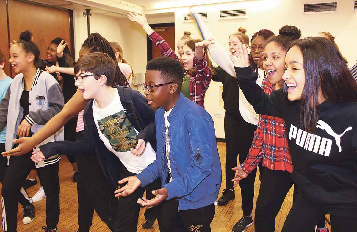 A workshop at the Royal and Derngate in Northampton. Photo: Trudy Bell