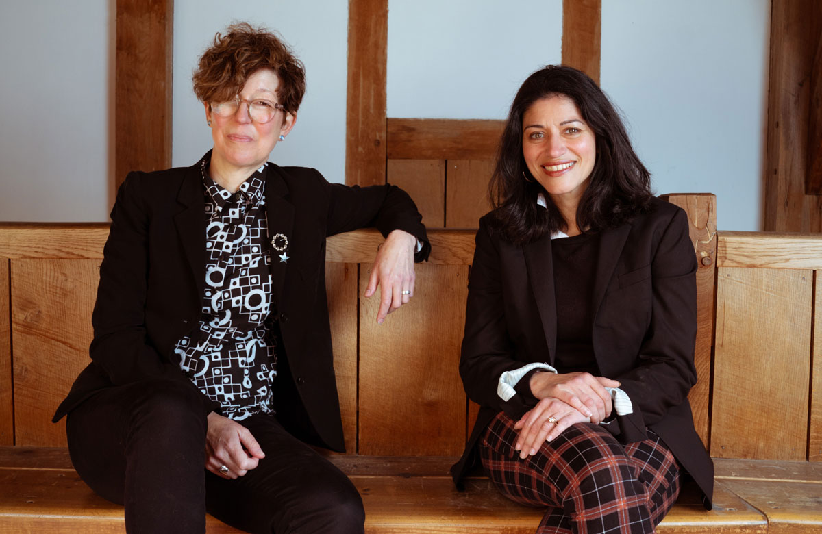 Lucy Cuthbertson and Farah Karim-Cooper. Photo: Helen Murray