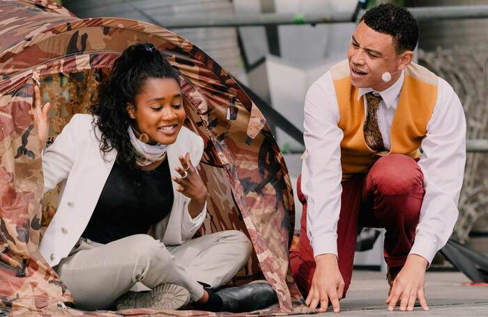 Leah Walker and David Judge in A Midsummer Night's Dream at Homeground, Manchester. Photo: Drew Forsyth