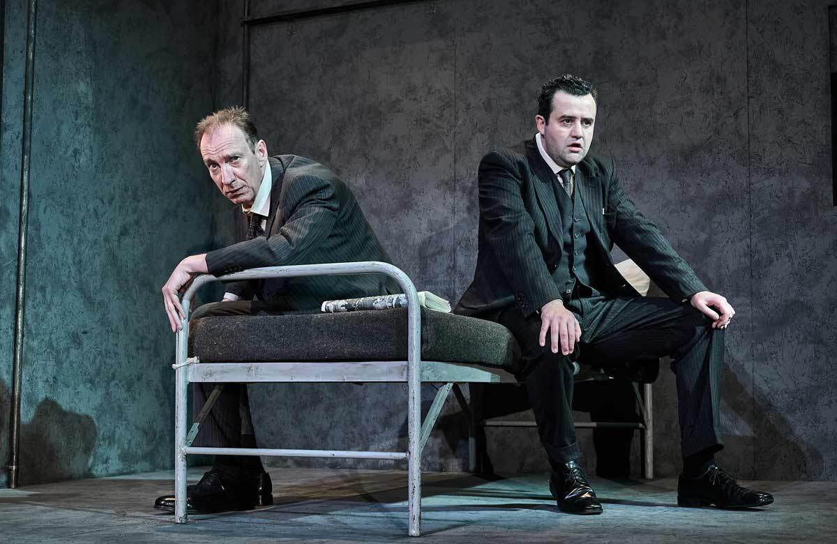 David Thewlis and Daniel Mays in The Dumb Waiter at the Old Vic, London Photo: Manuel Harlan