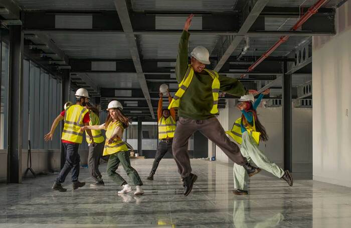 Members of The PappyShow at NDT Broadgate. Photo: Guy J Sanders/Keeper Studio