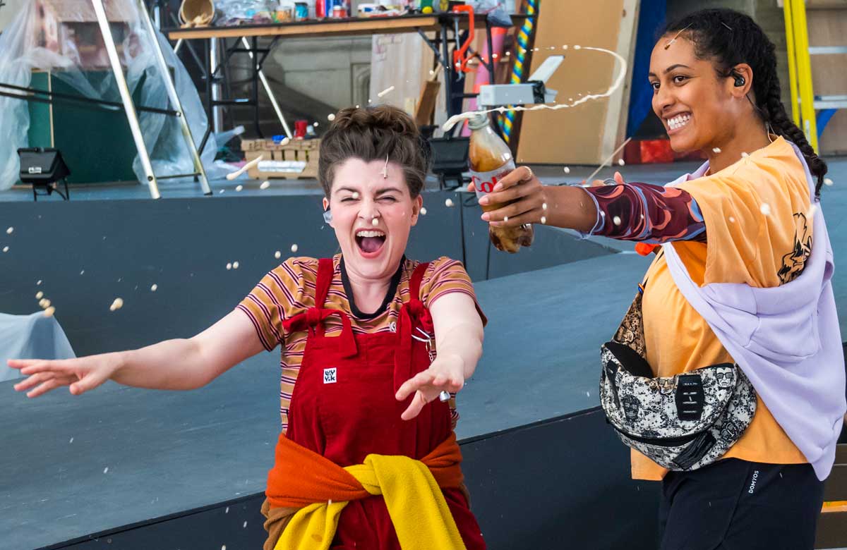 Charlotte Bowden and Amie Foon in Hansel and Gretel. Photo: Tristram Kenton