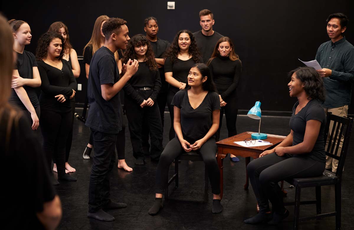 Students in a drama class. Photo: Shutterstock