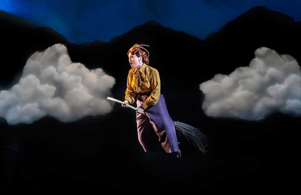 Dianne Pilkington in Bedknobs and Broomsticks at the Marlowe Theatre, Canterbury. Photo: Johan Persson