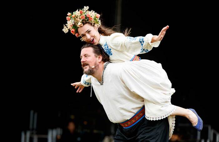 Benedict Nelson and Olivia Warburton in Don Giovanni at Nevill Holt Opera. Photo: Lloyd Winters