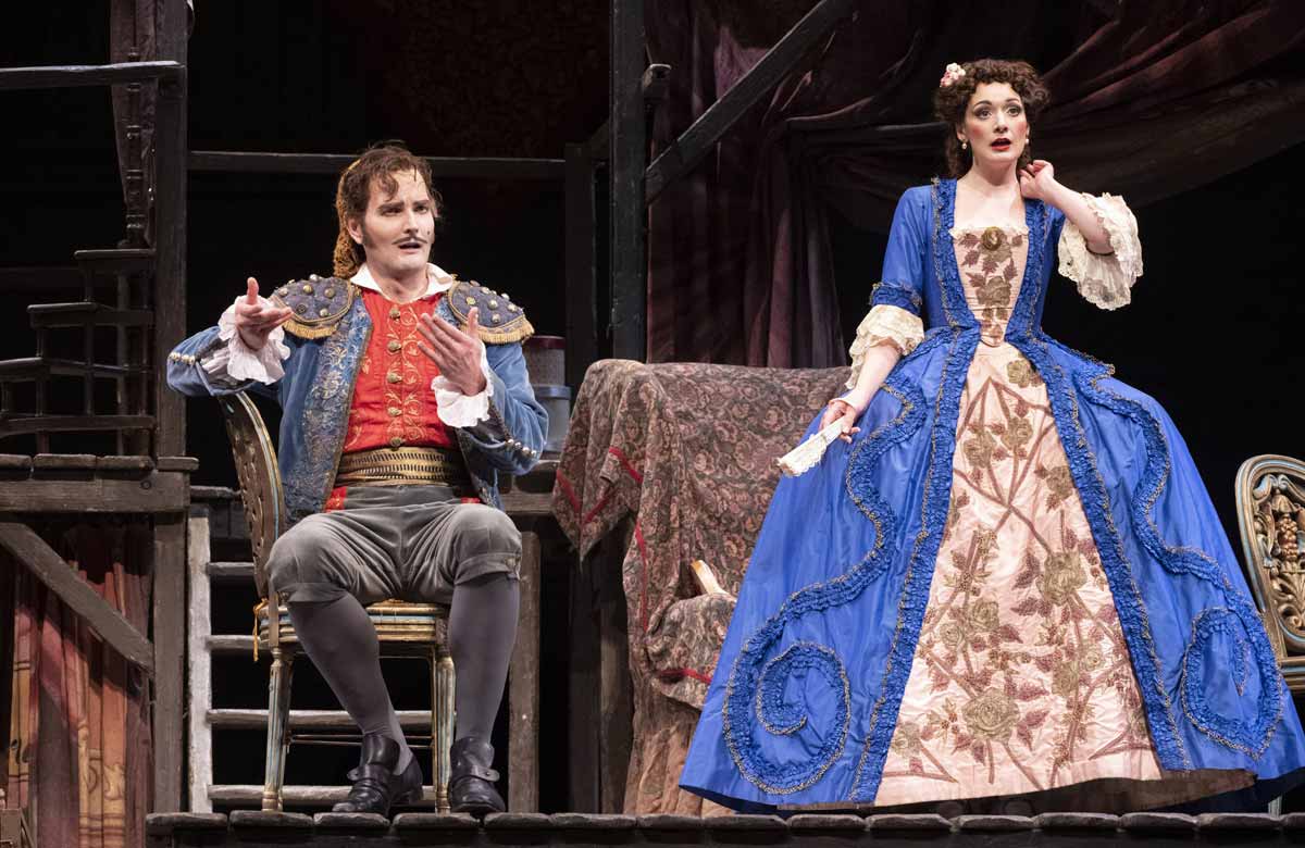 Nicholas Lester and Heather Lowe in The Barber of Seville. Photo: Richard Hubert Smith