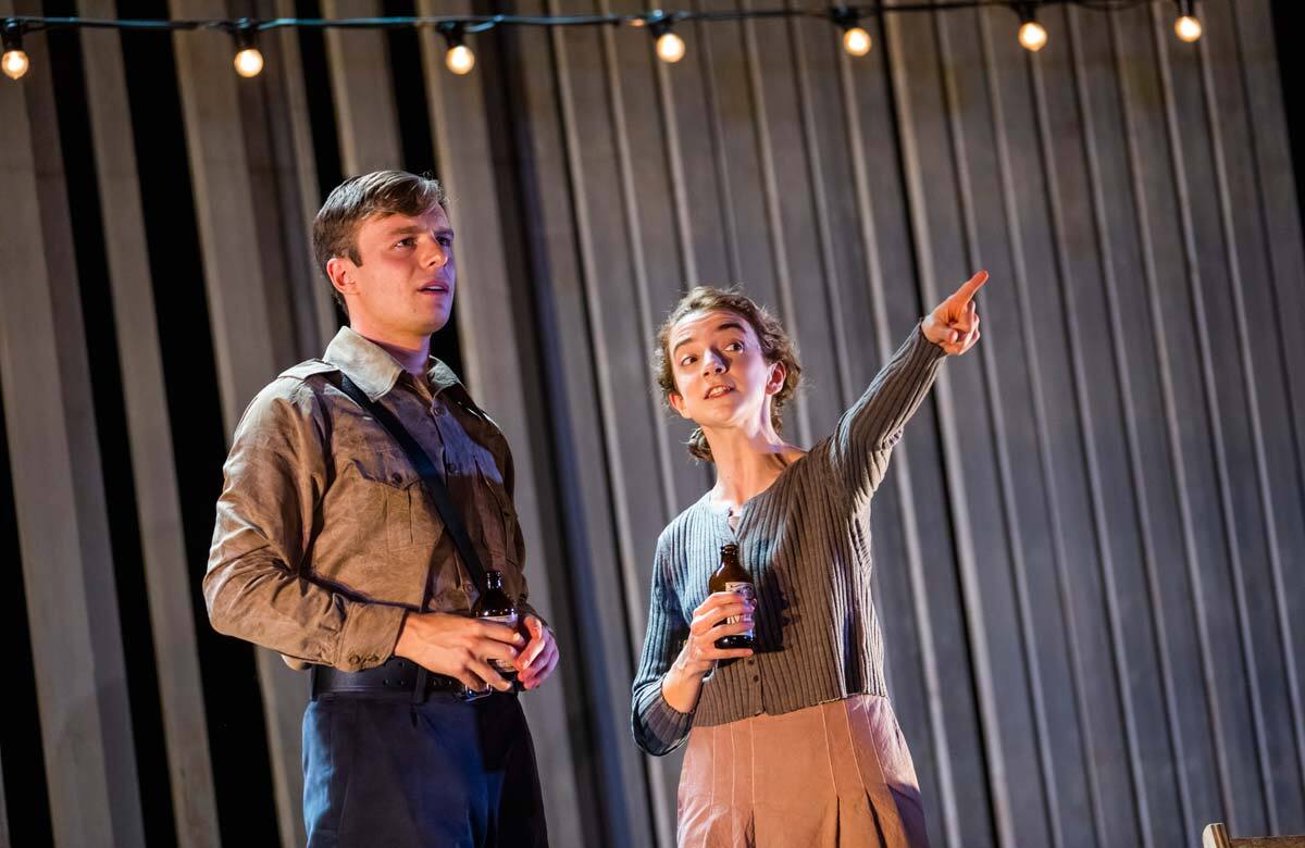 Luke Thallon and Patsy Ferran in Camp Siegfried at London's Old Vic Theatre. Photo: Tristram Kenton