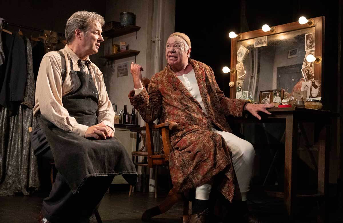 Julian Clary and Matthew Kelly in The Dresser at Theatre Royal Bath. Photo: Alastair Muir