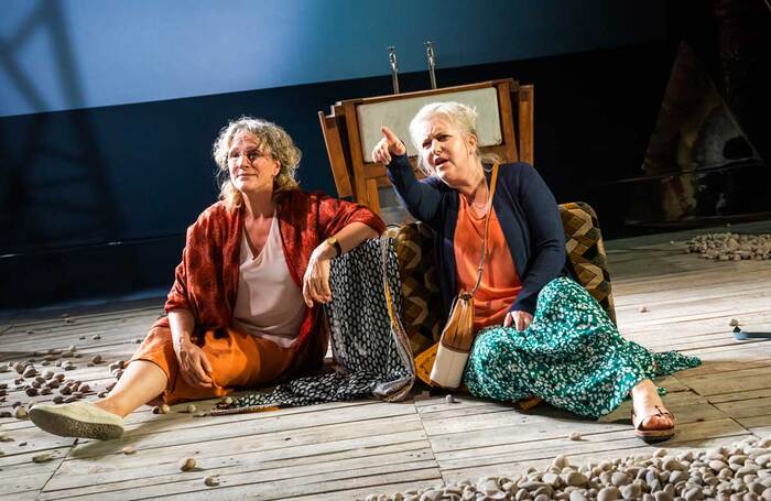 Penny Downie and Sylvestra Le Touzel in The Lodger at the Coronet Theatre, London. Photo: Tristram Kenton