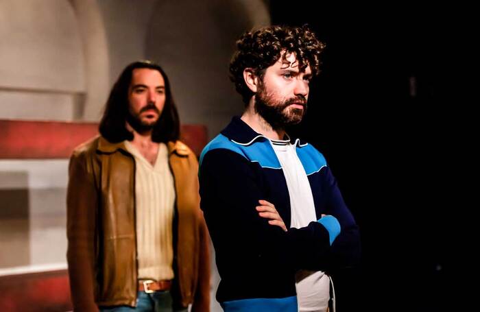 Toby Gordon and Andy Rush in Small Change at the Omnibus Theatre, London. Photo: Lidia Crisafulli