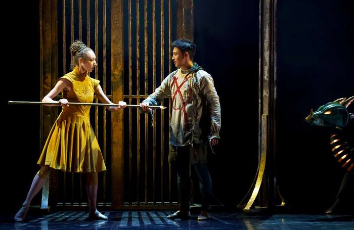 Heather Lehan and Matthew Koon in Northern Ballet's Merlin. Photo: Emma Kauldhar