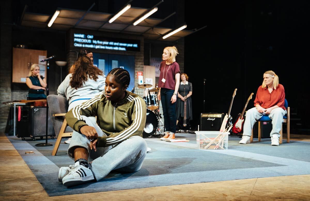 Lara Grace Ilori and the company of Typical Girls at the Crucible Theatre, Sheffield. Photo: Helen Murray