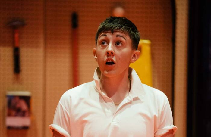 Charlie Josephine in Metamorphoses at the Sam Wanamaker Playhouse. Photo: Helen Murray