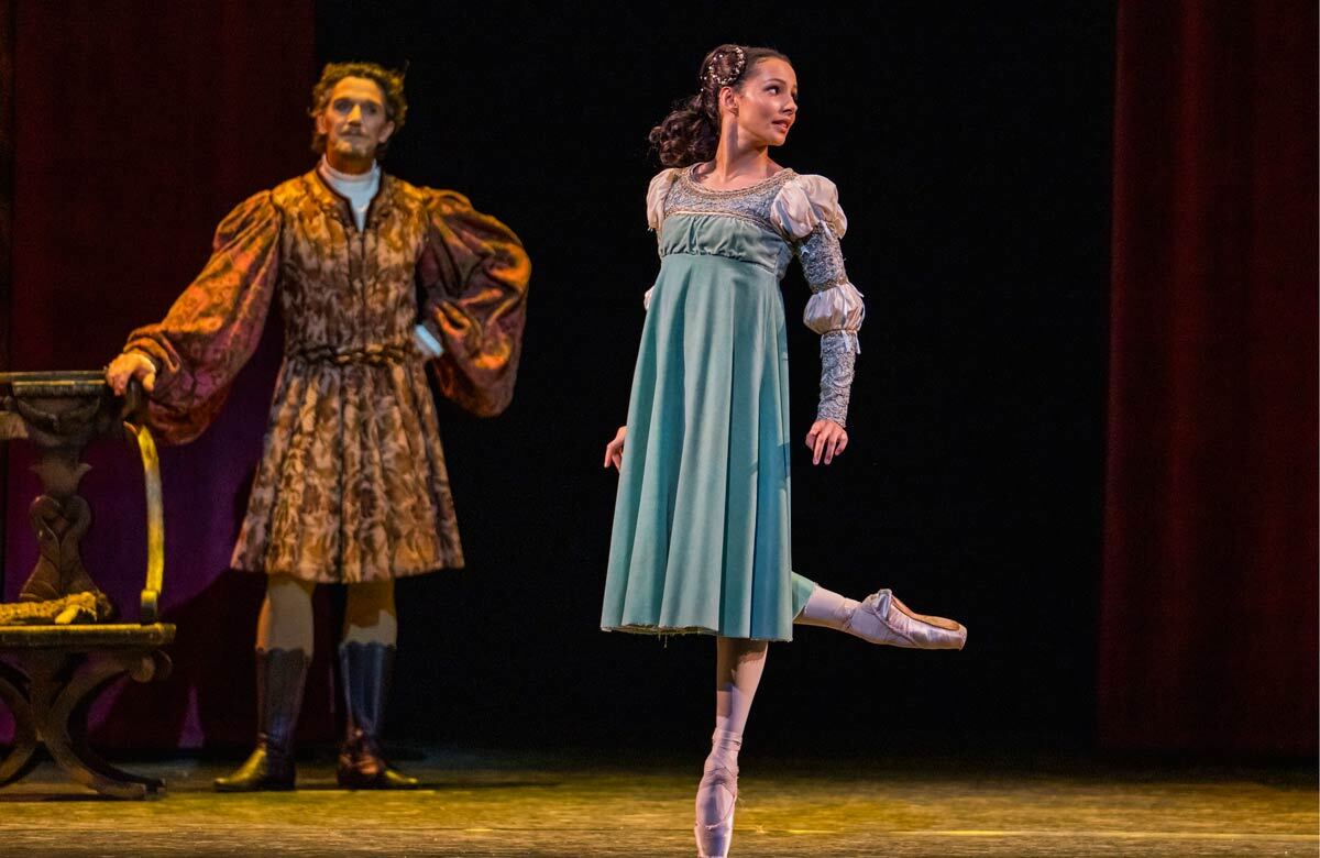 Gary Avis and Francesca Hayward in Romeo and Juliet at the Royal Opera House. Photo: Tristram Kenton