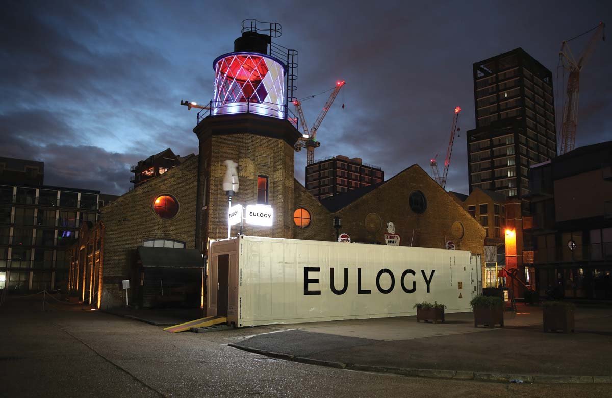 The Eulogy shipping container. Photo: Susanne Dietz