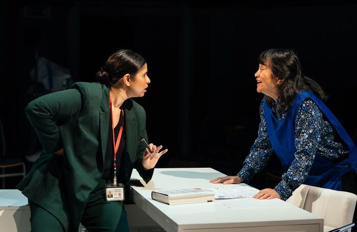 Zainab Hasan and Sarah Lam in Rice at the Orange Tree Theatre. Photo: Helen Murray