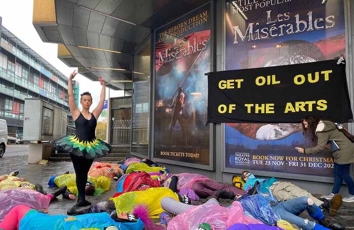 Performance-based protest against BP-sponsored Scottish Ballet. Photo: BP Or Not BP?