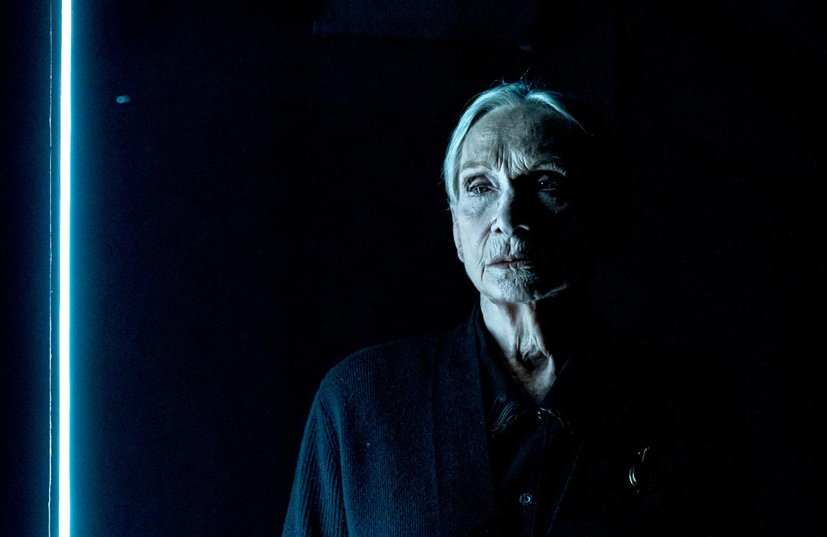 Siân Phillips in Footfalls/Rockaby at Jermyn Street Theatre. Photo: Steve Gregson