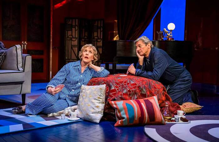 Patricia Hodge and Nigel Havers in Private Lives. Photo: Tristram Kenton