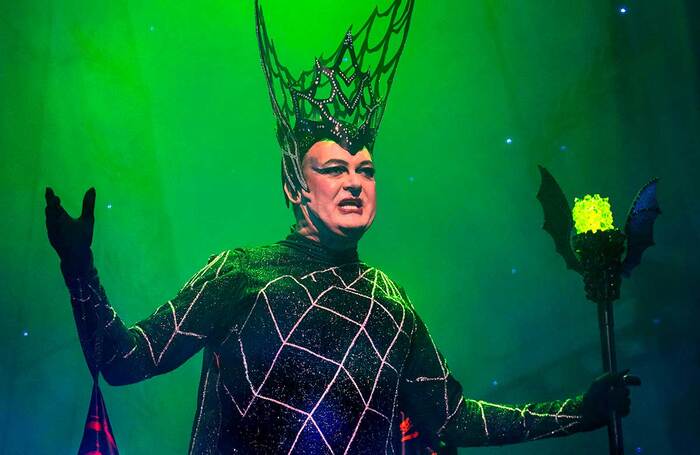 Grant Stott in Sleeping Beauty at Edinburgh’s King’s Theatre. Photo: Graham Clark