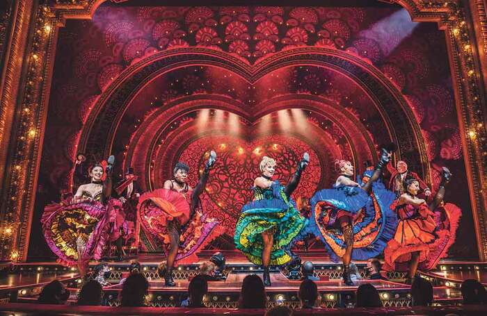 The cast of Moulin Rouge! at the Piccadilly Theatre, London