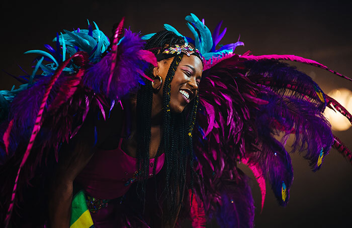 Gabrielle Brooks in J’Ouvert at London’s Harold Pinter Theatre. Photo: Helen Murray