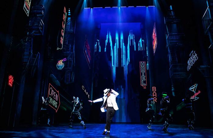 Myles Frost in MJ the Musical at the Neil Simon Theatre, New York. Photo: Matthew Murphy