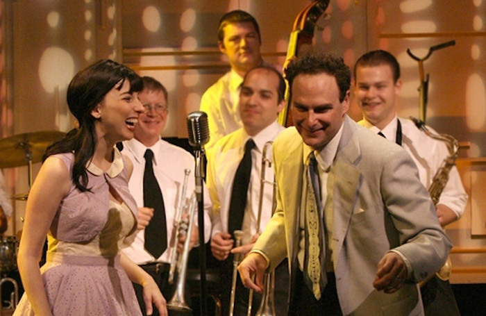 Vanessa Stewart’s 2008 musical Louis & Keely: Live at the Sahara at Geffen Playhouse in 2009. Photo: Michael Lamont