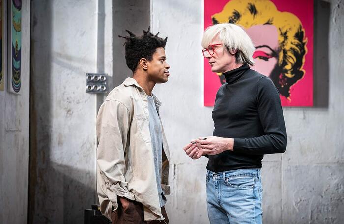 Jeremy Pope and Paul Bettany in The Collaboration at the Young Vic, London. Photo: Marc Brenner