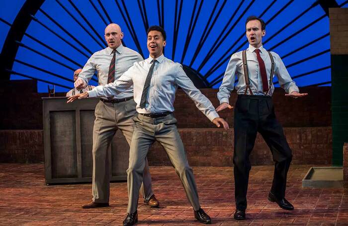 Matt Concannon, Linford Johnson and Dan Bottomley in The Glee Club at Theatre by the Lake, Keswick