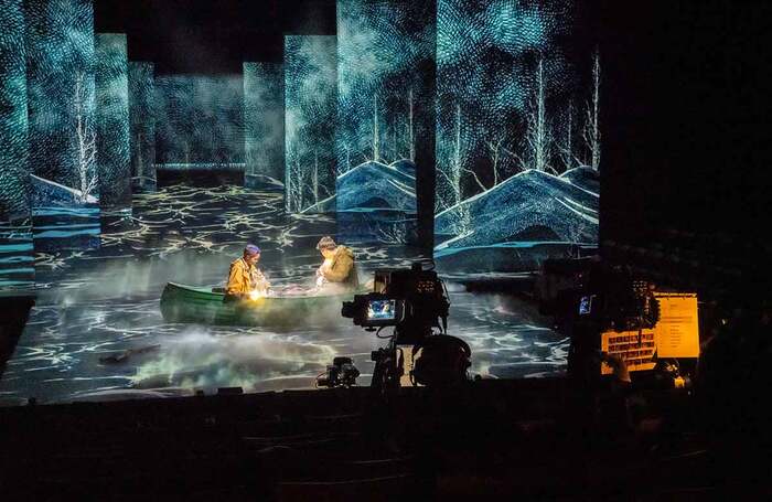 National Theatre Live cameras filming The Book of Dust