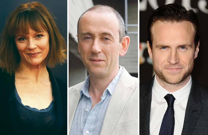 Rachael Stirling, Nicholas Hytner and Rafe Spall. Photos: Shutterstock/Helen Maybanks/Shutterstock