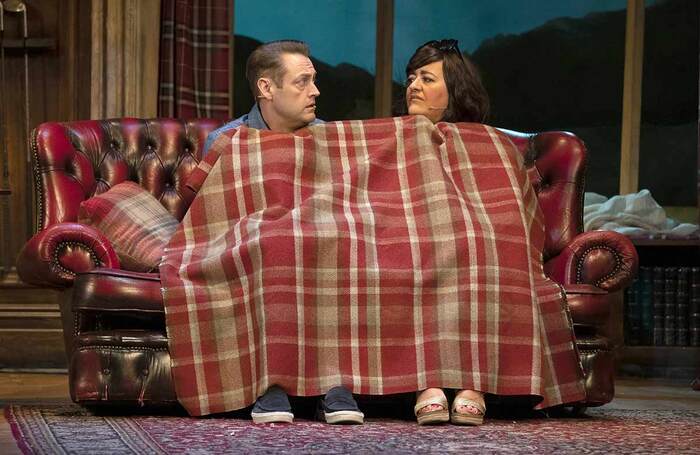 Danny O'Brien and Emma Bispham in Macca & Beth at Liverpool’s Royal Court. Photo: Jason Roberts