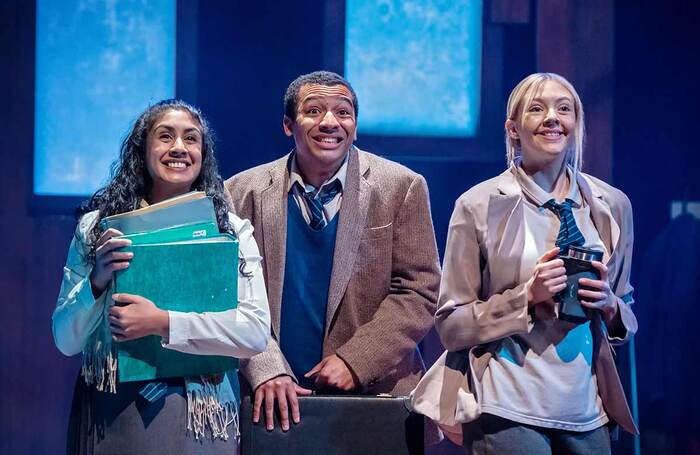 Purvi Parmar, Levi Payne and Martha Godber in Teechers Leavers '22