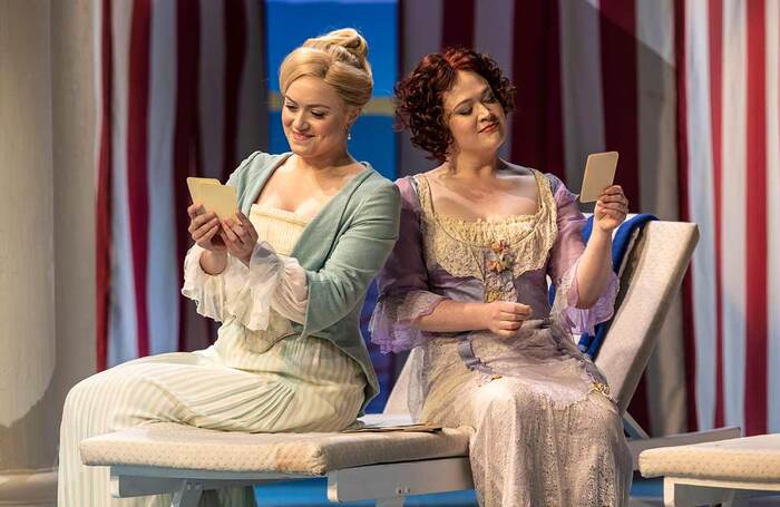 Camilla Harris and Polly Leech in Così fan tutte by Garsington Opera. Photo: Craig Fuller