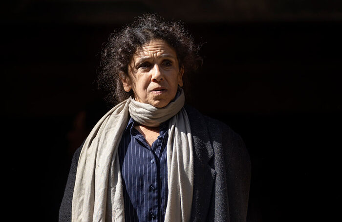 Kathryn Hunter in King Lear at Shakespeare’s Globe. Photo: Johan Persson