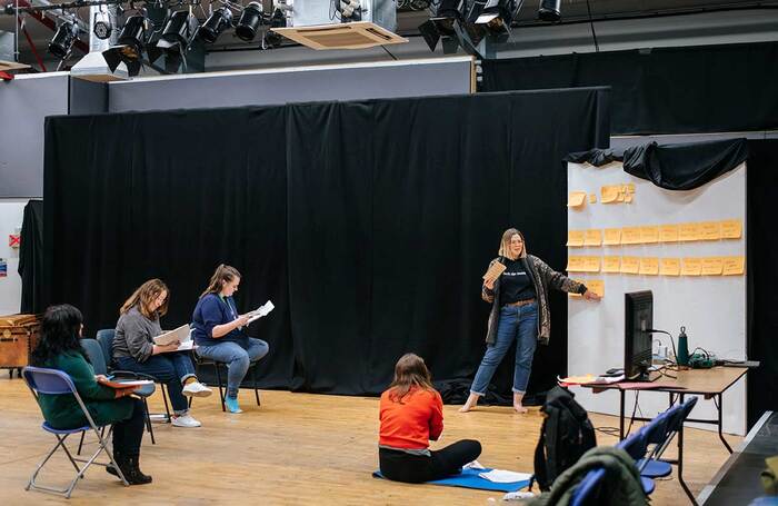 Caitlin Skinner in a development project at the Royal Lyceum Theatre. Photo: Mihaela Bodlovic